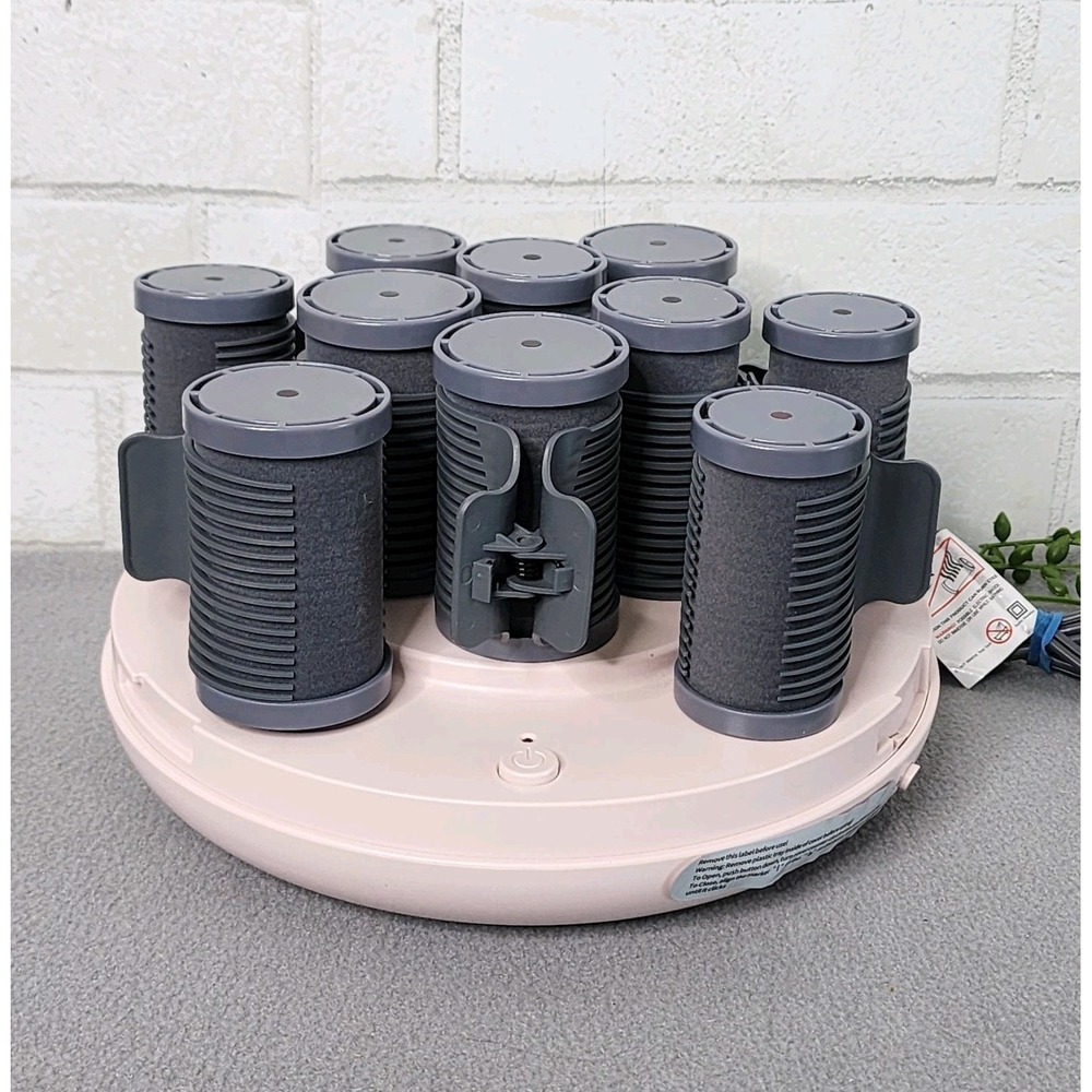 Ceramic Hair Rollers Set - Black and Gray